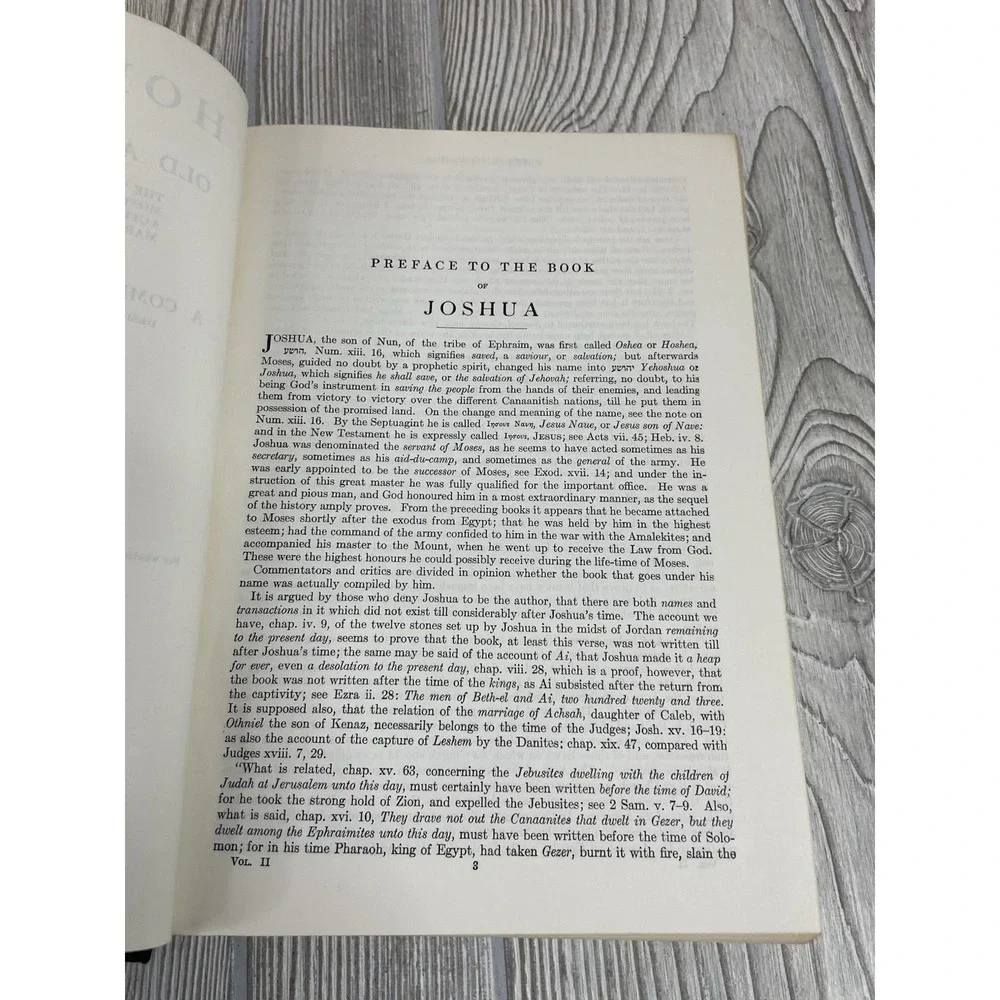 Vintage Clarke's Commentary Volume II Joshua Esther Hardcover